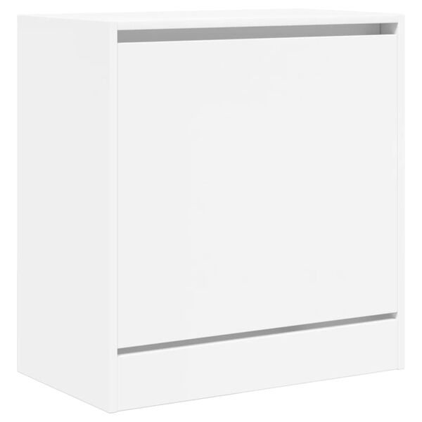 vidaXL Shoe Cabinet White Engineered wood Compact Shoe Cabinet