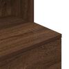 vidaXL Bedside Cabinet Brown Oak Engineered Wood Extra Tall