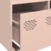vidaXL Highboard Pink Cold-rolled steel 26.8x15.4x40.7 in Highboard