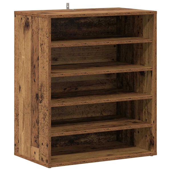 vidaXL Shoe Cabinet Old Wood Engineered Wood Medium Shoe Cabinet