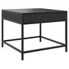 vidaXL Coffee Table Black Engineered wood Medium Coffee Table Square