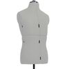 vidaXL Dress Form Grey and Black Polyester, ABS 37-45 Height-Adjustable