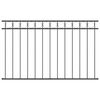 vidaXL Garden Fence Gray Steel
