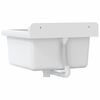 vidaXL Sink Washbasin for Wall Mounting White 15.7x15.7x9.4" Resin