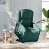 vidaXL Stand Up Massage Recliner Chair Dark Green