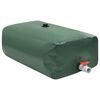 vidaXL Water Tank Green PVC 132.1 Gallon Collapsible Water Tank
