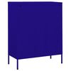 vidaXL Storage Cabinet Navy Blue Steel Medium Storage Cabinet