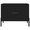 vidaXL Coffee Table Black Engineered wood, Iron Medium Coffee Table