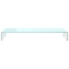 vidaXL TV Stand Green Tempered Glass, Plastic Medium TV Stand