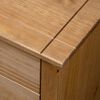 vidaXL Bedside Cabinet Natural Solid pine wood Medium Bedside Cabinet