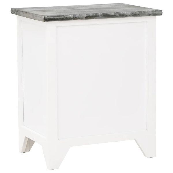 vidaXL Cabinet Grey Paulownia wood Compact Durable Cabinet