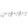 vidaXL TV Cabinet White Engineered wood, Iron