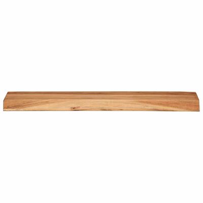 A single wooden plank with rounded edge and natural wood grain