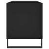 vidaXL Record Cabinet Black Engineered wood, iron