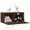 vidaXL Wall Cabinet Brown Oak Engineered Wood Large Wall Cabinet