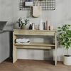 vidaXL Console Table Sonoma oak Engineered wood Compact Storage