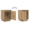 vidaXL Bedside Cabinet Set of 2 Artisan Oak Engineered wood Medium