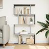 vidaXL Room Divider Bookcase Concrete grey Engineered wood Large