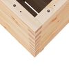 vidaXL Garden Planter Natural Wood Solid pine wood Medium Durable