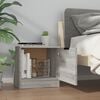 vidaXL Bedside Cabinet Set of 2 Gray Sonoma Engineered wood 15.7 in