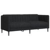 vidaXL Sofa Set Black Polyester, Plywood, Solid Wood Durable Sofa Set