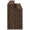 vidaXL Desk Brown Oak Engineered Wood Standard Desk Rectangular