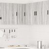 vidaXL Kitchen Wall Corner Cabinet Grey Sonoma Engineered Wood Medium