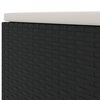 vidaXL Patio Lounge Set Black, Cream White