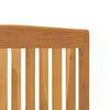 vidaXL Reclining Garden Chair Set of 4 Teak Solid teak wood Medium