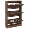 vidaXL Shoe Cabinet Brown Oak 31.5"x8.3"x49.4" Engineered Wood