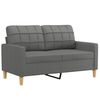 vidaXL Sofa Set Dark gray Fabric (100% polyester), metal, textilene, plywood