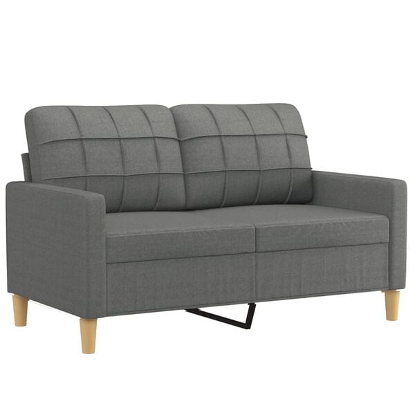 vidaXL Sofa Set Dark gray Fabric (100% polyester), metal, textilene, plywood