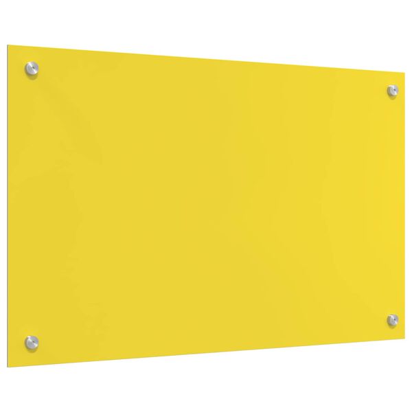 vidaXL Kitchen Backsplash Yellow 31.50 x 19.69 x 0.24 in