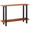 vidaXL Console Table Brown and Black 43.31 x 11.81 x 29.53 in