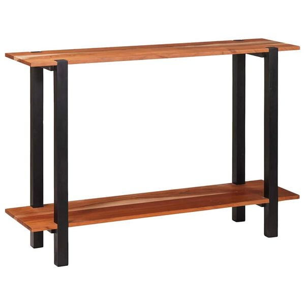 vidaXL Console Table Brown and Black 43.31 x 11.81 x 29.53 in