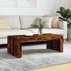 vidaXL Coffee Table Smoked Oak Engineered Wood Medium Minimalistic