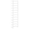 vidaXL Towel Rack White Steel 9.4 in x 4.7 in x 37.8 in Towel Rack