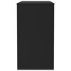 vidaXL Desk Black Engineered wood Regular Modern Desk Rectangular