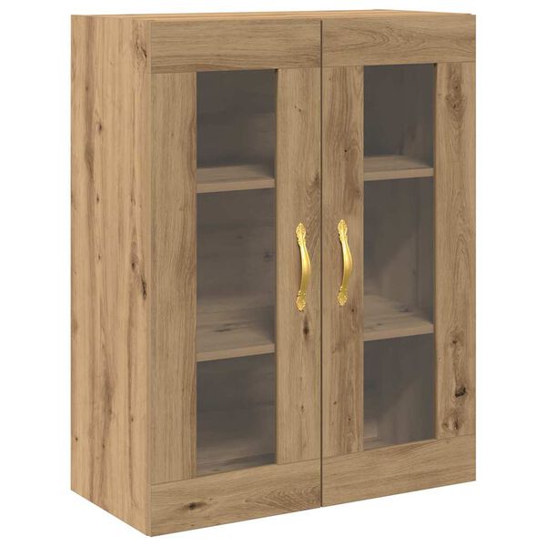 vidaXL Wall Cabinet Wall-mounted Artisan Oak 27.36 x 13.39 x 35.43 in