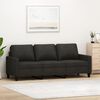 vidaXL 3-seater Sofa Black Polyester, Metal, Textilene 3-seater