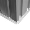 vidaXL Garden Shed Gray Galvanized Steel Large Garden Shed Rectangular
