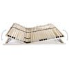 vidaXL Bed Slatted Base Wooden Solid beechwood, birch slats 55.1x78.7 in