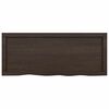 vidaXL Bathroom Countertop Dark Brown 39.4 x 15.7 x (0.8-2.4) " Treated Solid Wood