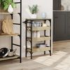 vidaXL Kitchen Trolley Sonoma Oak 20.9"x7.9"x29.9" Engineered Wood