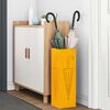 vidaXL Umbrella Stand Mustard 15.5 x 15.5 x 49 cm Metal