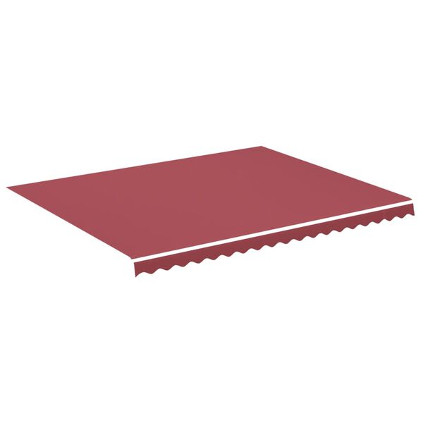 vidaXL Replacement Awning Fabric Burgundy red 100% Polyester with PU coating