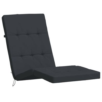 vidaXL Deck Chair Cushions 2 pcs Black Oxford Fabric