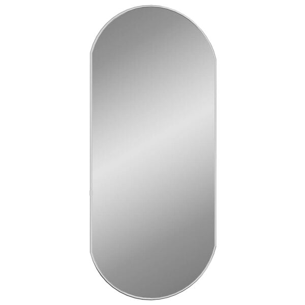 vidaXL Wall Mirror Silver Glass, PVC 31.5 x 13.8 in Wall mounting