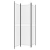 vidaXL 3-Panel Room Divider White 59.1"x78.7" Fabric