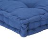 vidaXL Pallet Cushion Light blue 100% cotton fabric, filling cotton mix